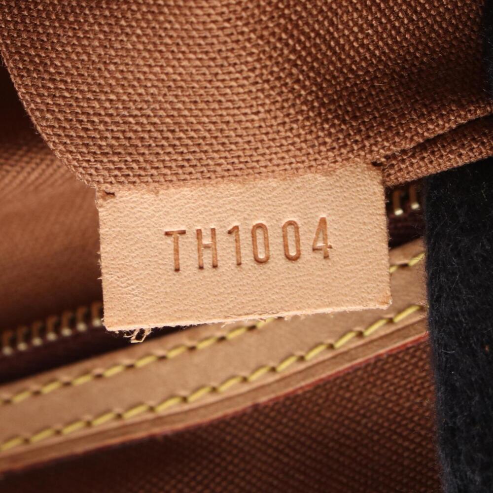 LOUIS VUITTON Authentic Brown Monogram Leather Tote Bag - Picture 5 of 9